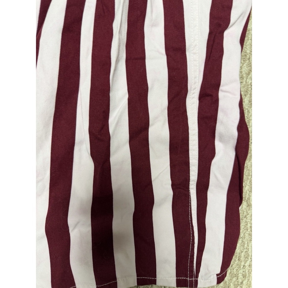 Game Bibs Adult Unisex Overalls XL Maroon White Stripe Fan Gear Tailgate College - Picture 2 of 8